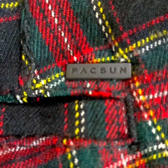 PacSun red flannel plaid slacks - Picture 6 of 9